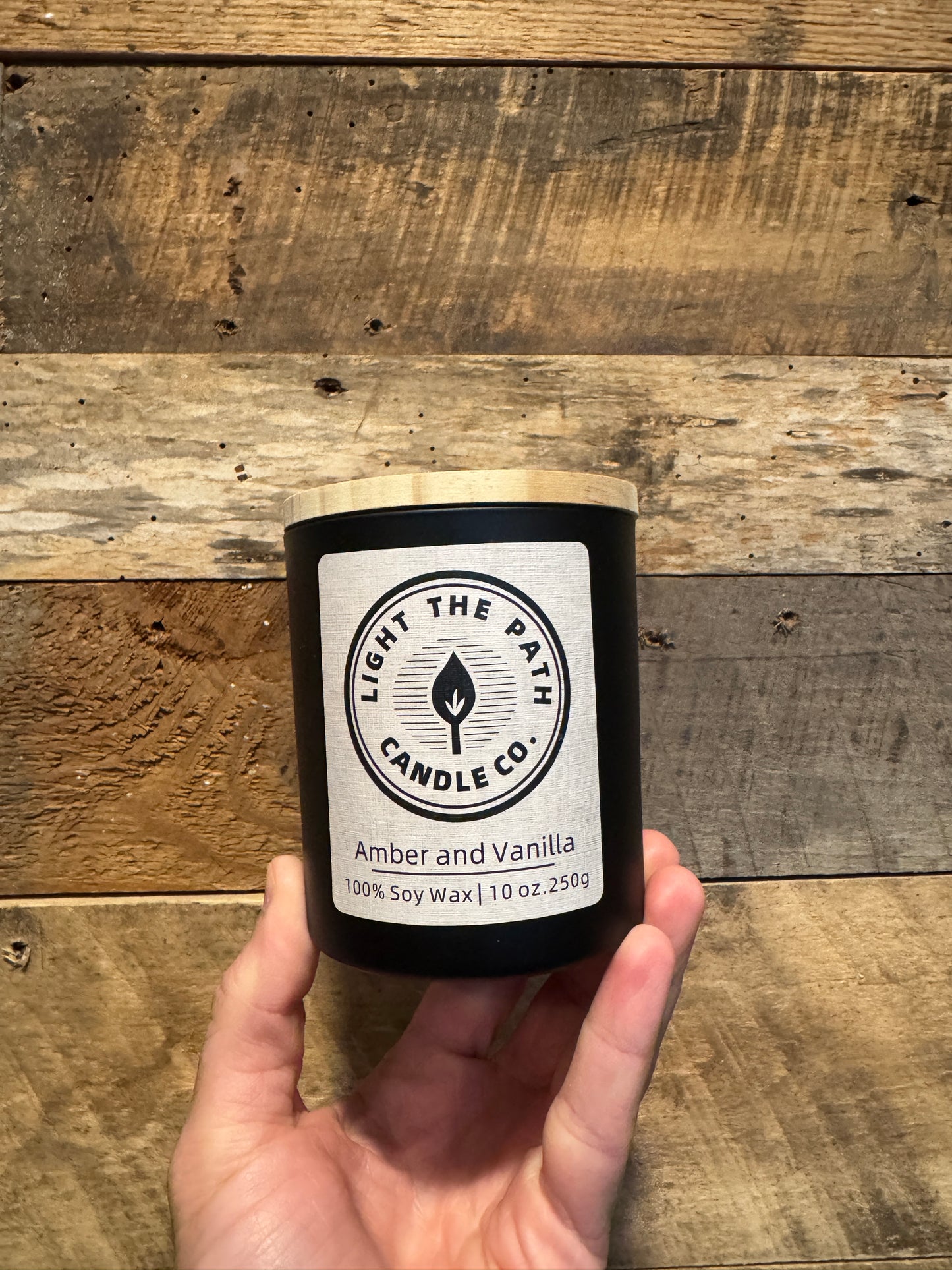 Amber and Vanilla Candle