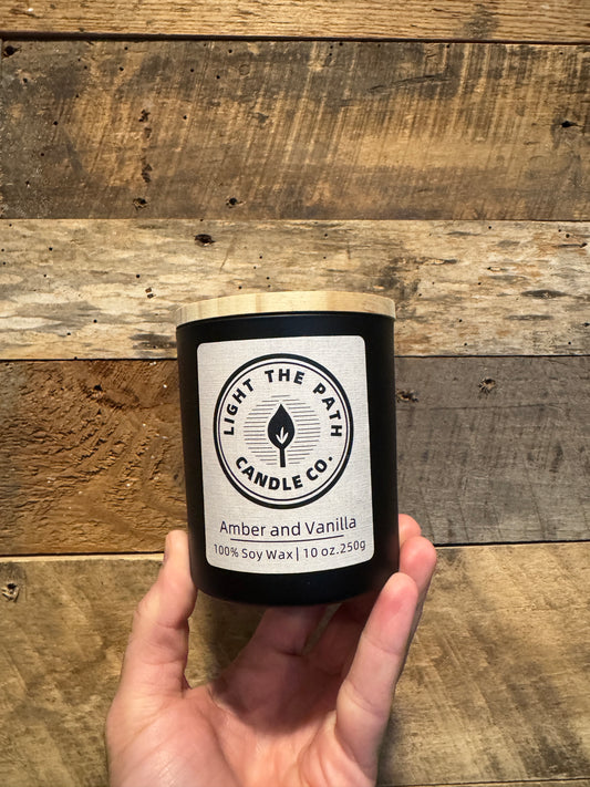 Amber and Vanilla Candle